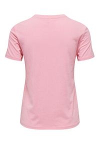 only - ONLY T-Shirt 15266625 Różowy Regular Fit. Kolor: różowy. Materiał: bawełna #7
