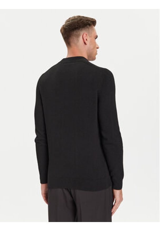 JOOP! Sweter 17 JK-16Luanor 30047357 Czarny Modern Fit. Kolor: czarny. Materiał: wełna