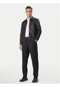 Calvin Klein Kurtka skórzana LV04LF423G Czarny Regular Fit. Kolor: czarny. Materiał: skóra #4
