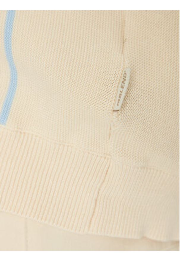 Blend Polo 20717954 Beżowy Regular Fit. Typ kołnierza: polo. Kolor: beżowy. Materiał: bawełna