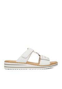 Rieker Klapki CEO-V0636-80 Biały. Kolor: biały. Materiał: materiał #1