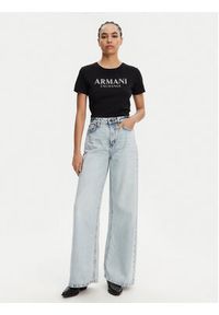 Armani Exchange T-Shirt XW000387 AF10354 UC001 Czarny Regular Fit. Kolor: czarny. Materiał: bawełna #4