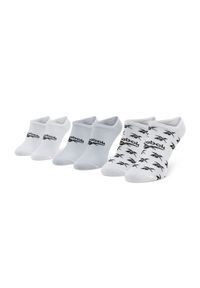 Reebok Zestaw 3 par niskich skarpet unisex Cl Fo Invisible Sock 3P GG6678 Biały. Kolor: biały. Materiał: materiał