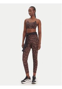 Adidas - adidas Biustonosz sportowy Optime Essentials Workout KA6343 Brązowy. Kolor: brązowy. Materiał: syntetyk #4