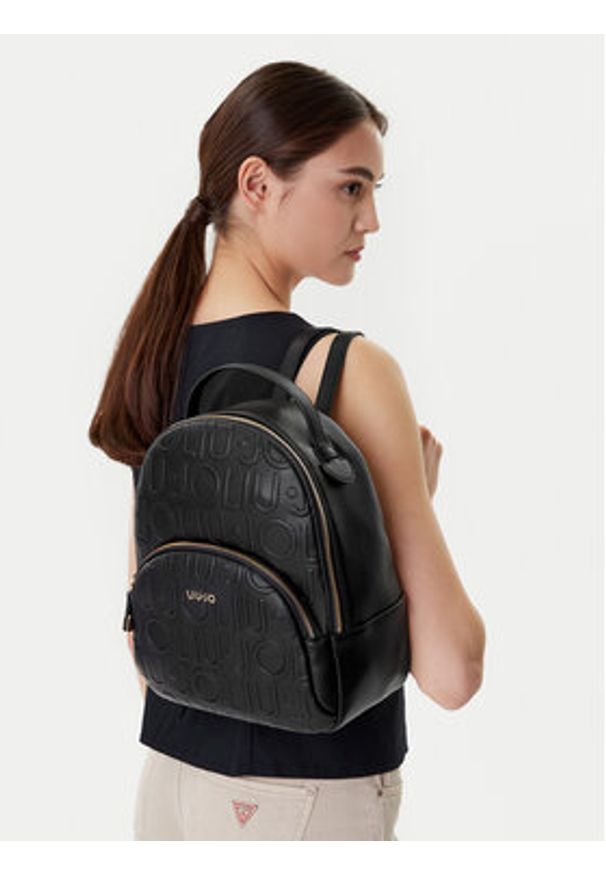 Liu Jo Plecak Ecs M Backpack AF5157 E0027 Czarny. Kolor: czarny. Materiał: skóra