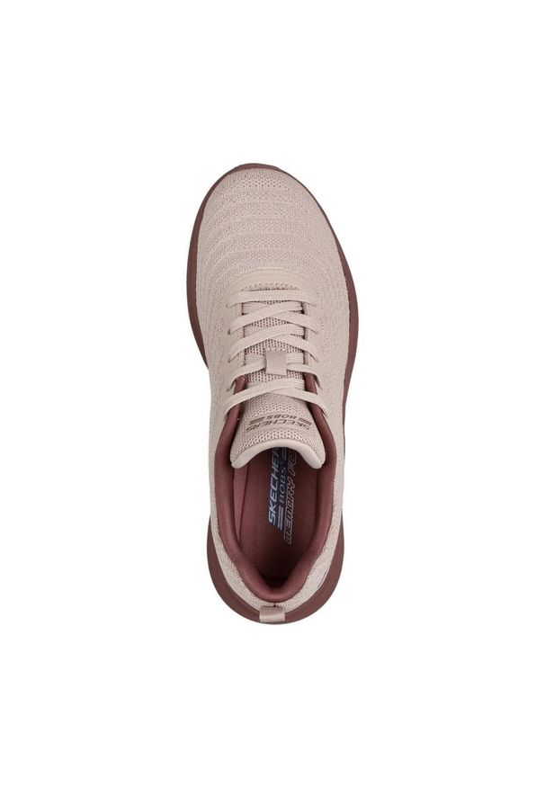 skechers - Buty SKECHERS BOBS MODA FLEX MELLOW DAWN Brązowy. Kolor: fioletowy. Materiał: syntetyk, tkanina