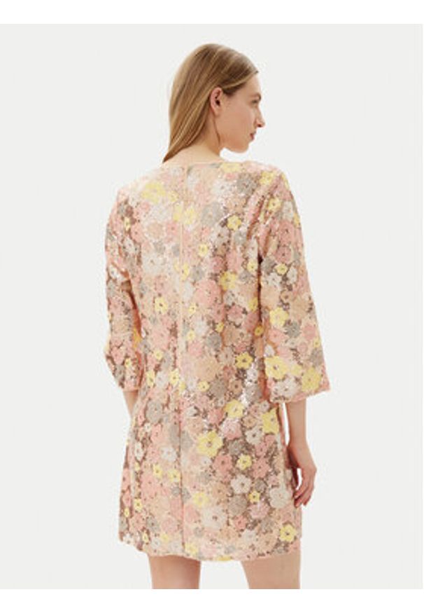 Bruuns Bazaar Sukienka koktajlowa Alternifolius BBW4520 Kolorowy Regular Fit. Materiał: syntetyk. Wzór: kolorowy. Styl: wizytowy