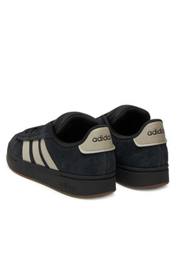 Adidas - adidas Sneakersy Grand Court Alpha JS3807 Czarny. Kolor: czarny. Materiał: zamsz, skóra