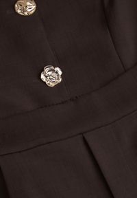 Born2be - Brązowy Komplet Garniturowy z Bawełną Kamizelka i Szerokie Spodnie Sererissa. Kolor: brązowy. Materiał: bawełna #6