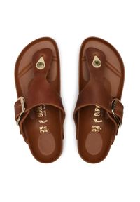 Birkenstock Japonki Gizeh Big Buckle 1018785 Brązowy. Kolor: brązowy. Materiał: skóra #1