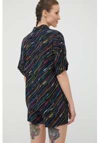 DKNY - Dkny piżama YI2922529 damska kolor czarny. Kolor: czarny. Materiał: tkanina #7