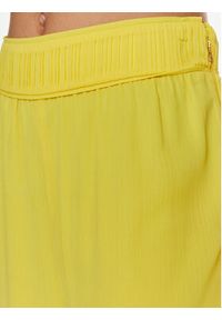 Patrizia Pepe Spodnie materiałowe 2P1584/A061-Y447 Żółty Wide Leg. Kolor: żółty. Materiał: syntetyk
