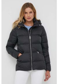 TOMMY HILFIGER - Tommy Hilfiger kurtka puchowa damska kolor czarny zimowa. Kolor: czarny. Materiał: puch. Sezon: zima