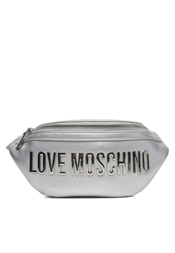 Love Moschino - LOVE MOSCHINO Saszetka nerka JC4195PP1MKD196B Srebrny. Kolor: srebrny. Materiał: skóra