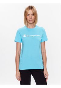 Champion T-Shirt 114911 Niebieski Regular Fit. Kolor: niebieski. Materiał: bawełna