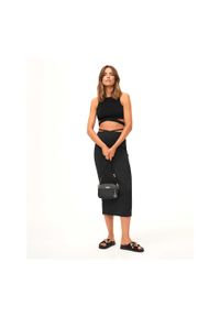 Kazar - Czarna listonoszka damska. Kolor: czarny. Materiał: skórzane #2