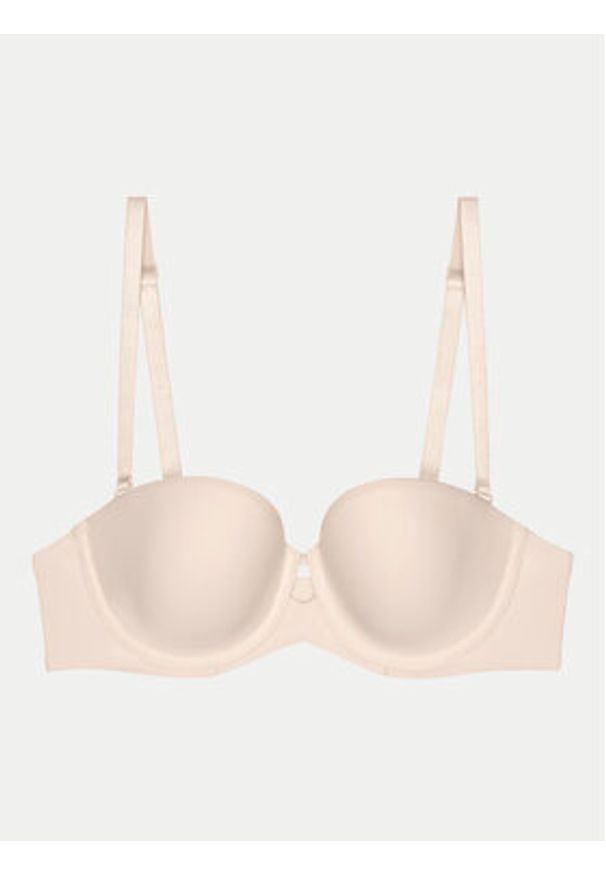 Triumph Biustonosz bardotka Pure Micro 10217872 Écru. Materiał: syntetyk