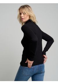 Big-Star - Sweter damski z golfem czarny Arlanka 906. Typ kołnierza: golf. Kolor: czarny. Materiał: jeans, materiał, wiskoza. Długość rękawa: długi rękaw. Długość: długie. Styl: klasyczny, elegancki #3