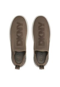 DKNY Sneakersy Jonas K4403462 Brązowy. Kolor: brązowy. Materiał: materiał