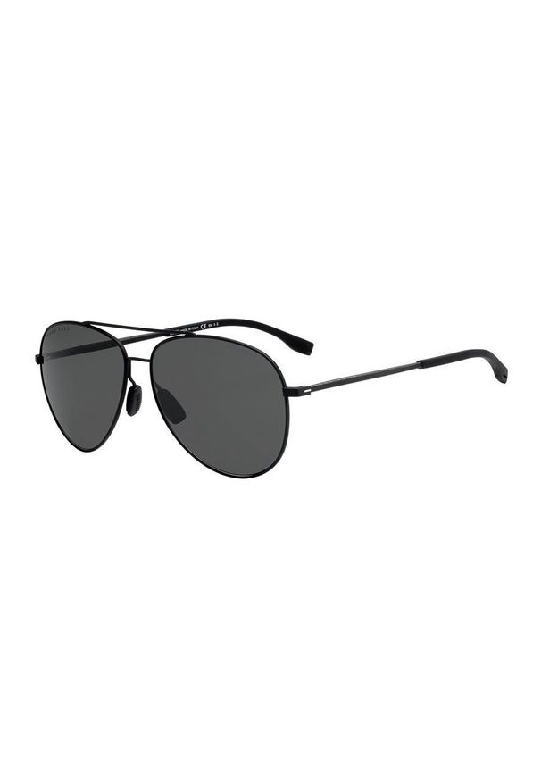BOSS - Hugo Boss Okulary przeciwsłoneczne męskie kolor czarny. Kolor: czarny