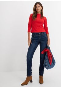 bonprix - Dżinsy straight, mid waist. Kolor: niebieski #2