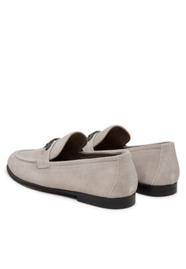 Aldo Półbuty Traveller 14006955 Szary. Kolor: szary. Materiał: skóra