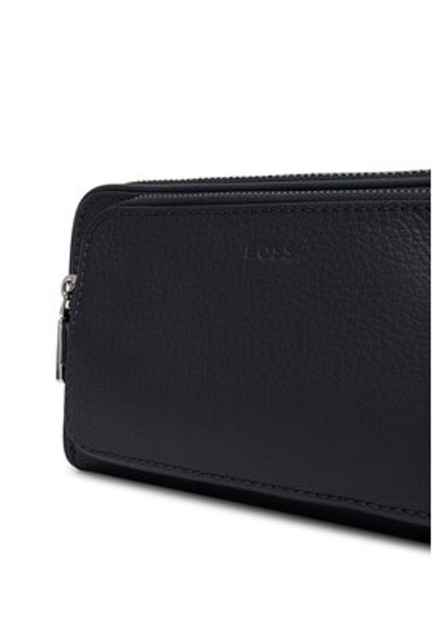 BOSS Nerka 50529286 Granatowy. Kolor: niebieski. Materiał: skóra