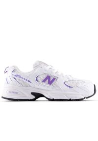 Buty młodzieżowe New Balance GR530CI - białe. Okazja: na co dzień. Kolor: biały. Materiał: guma, syntetyk, materiał. Szerokość cholewki: normalna