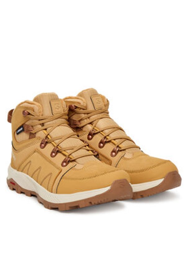 Salomon Trekkingi Outchill Thinsulate™ Climasalomon™ Waterproof L47328200 Brązowy. Kolor: brązowy. Materiał: nubuk, skóra