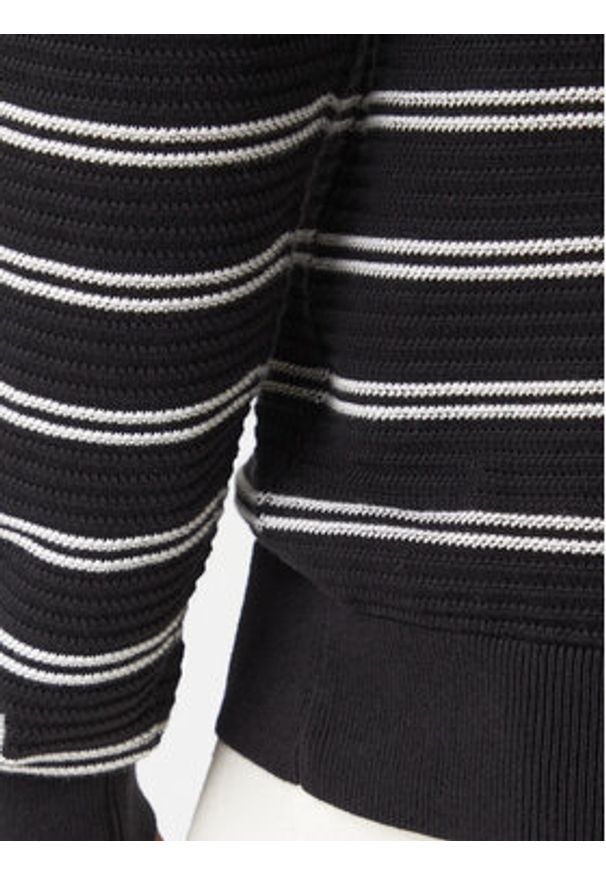 TOMMY HILFIGER - Tommy Hilfiger Sweter Seasonal MW0MW41643 Czarny Regular Fit. Kolor: czarny. Materiał: bawełna