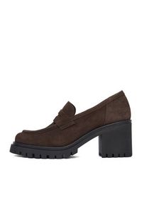 Badura Loafersy GATE-25820LM Brązowy ciemny. Kolor: brązowy. Materiał: skóra, zamsz #2
