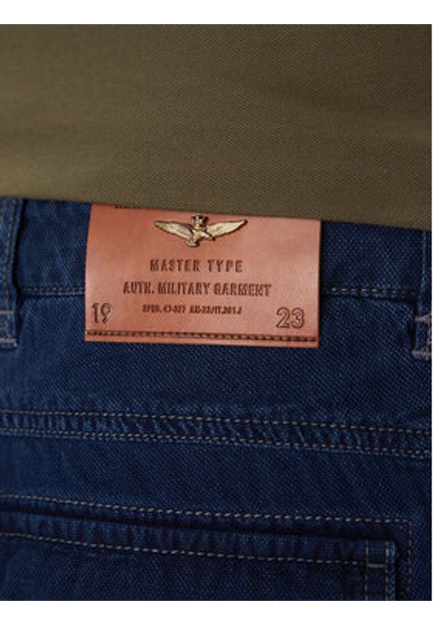 Aeronautica Militare Szorty jeansowe 251BE252CT3507 Granatowy Regular Fit. Kolor: niebieski. Materiał: bawełna