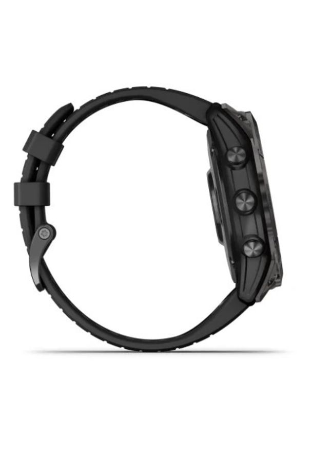 GARMIN - Garmin Fenix 7X Pro Solar czarny z czarnym paskiem. Rodzaj zegarka: cyfrowe. Kolor: czarny. Styl: militarny, casual, sportowy