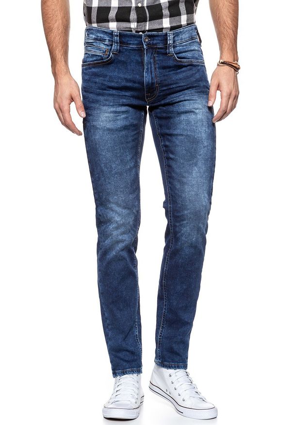 Mustang - SPODNIE MĘSKIE MUSTANG Oregon Tapered K DENIM BLUE 1006064 5000 683. Stan: obniżony