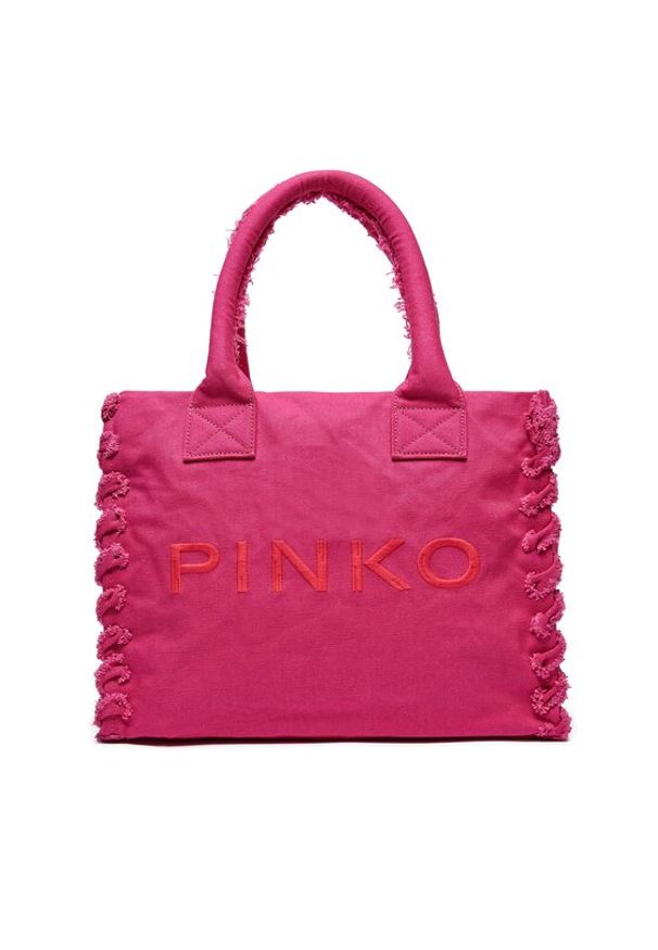 Pinko Torebka Beach Shopping PE 24 PLTT 100782 A1WQ Różowy. Kolor: różowy