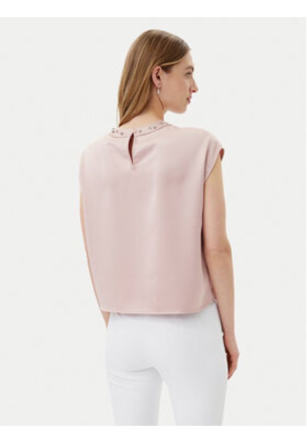 Imperial Bluzka RIC3JBA Różowy Regular Fit. Kolor: różowy. Materiał: syntetyk