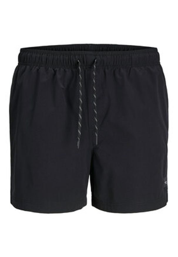 Jack & Jones - Jack&Jones Szorty kąpielowe Maui 12272776 Czarny Regular Fit. Kolor: czarny. Materiał: syntetyk