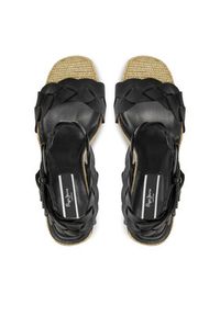 Pepe Jeans Sandały Lenny Braid PLS90652 Czarny. Kolor: czarny. Materiał: skóra #6