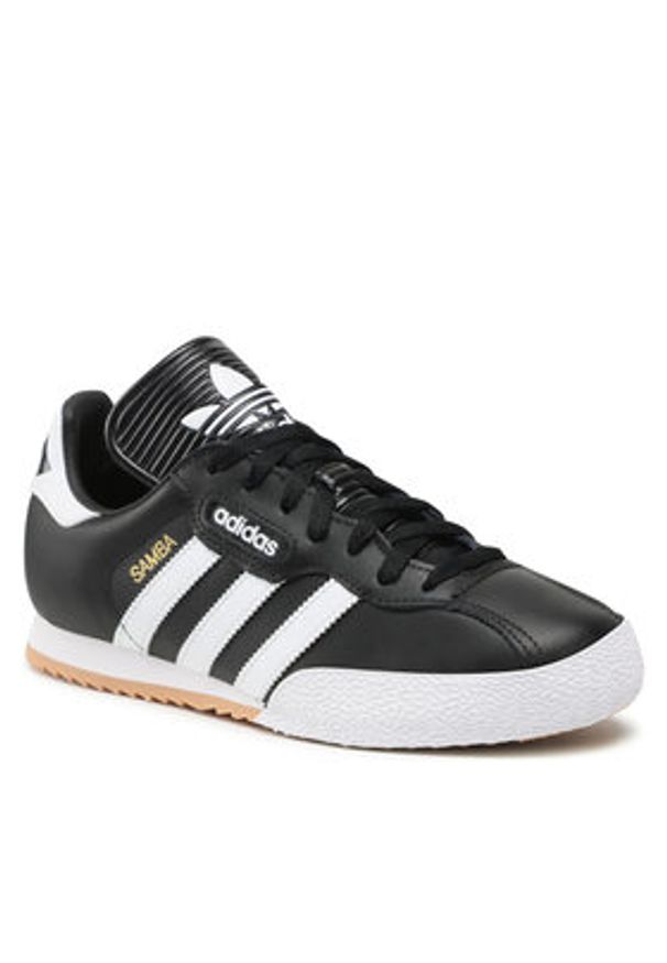 Adidas - adidas Sneakersy Samba Super 19099 Czarny. Kolor: czarny. Materiał: skóra
