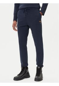 Aeronautica Militare Spodnie dresowe 252PF0872UF00459 Granatowy Regular Fit. Kolor: niebieski. Materiał: bawełna #1