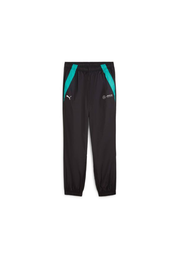 Spodnie dresowe tkane Puma MAPF1. Kolor: czarny. Materiał: dresówka. Styl: sportowy