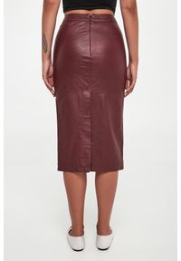 Armani Exchange - Spódnica skórzana midi ARMANI EXCHANGE. Materiał: skóra #2