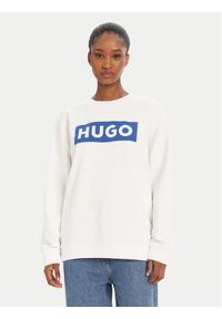 Hugo - HUGO Bluza Classic 50522425 Biały Relaxed Fit. Kolor: biały. Materiał: bawełna