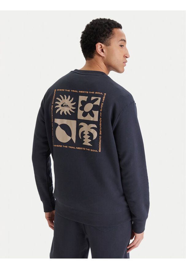 Quiksilver Bluza Salt Water EQYFT05196 Granatowy Regular Fit. Kolor: niebieski. Materiał: bawełna
