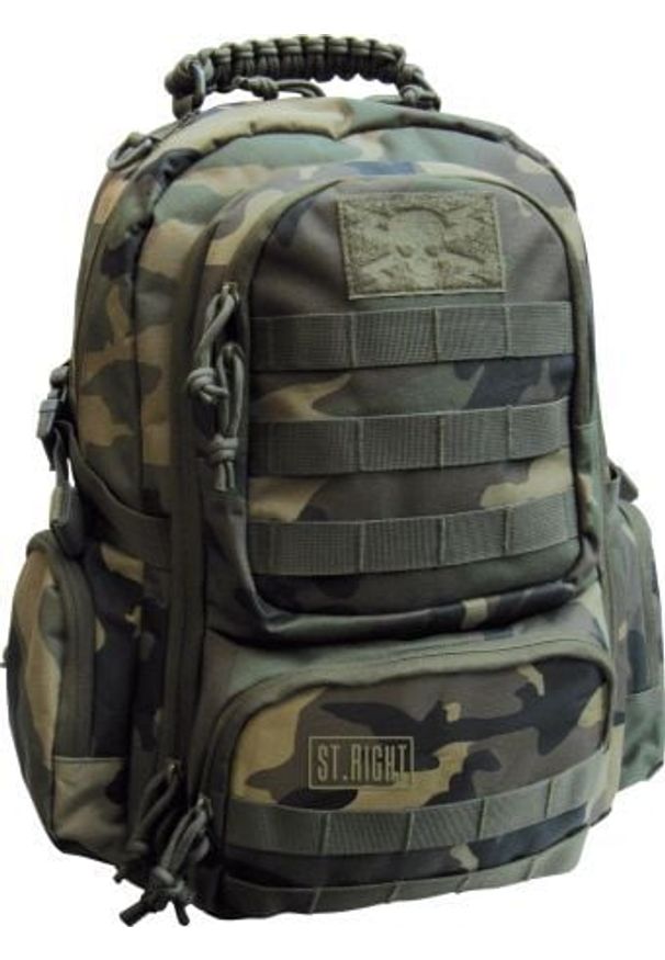 St. Majewski Plecak Stright Military Woodland Camo 4-komorowy (BP-36)