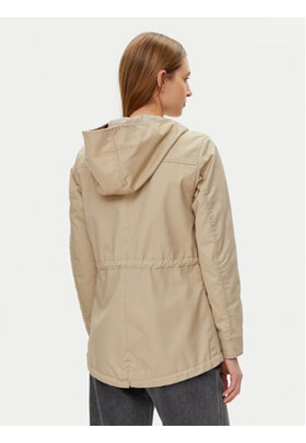 only - ONLY Parka Lorca 15216452 Beżowy Regular Fit. Kolor: beżowy. Materiał: syntetyk