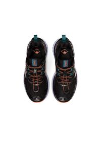 Buty do biegania damskie Asics Trabuco Max. Kolor: wielokolorowy, pomarańczowy, czarny. Materiał: materiał, syntetyk, tkanina. Szerokość cholewki: normalna
