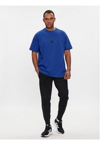 Adidas - adidas T-Shirt Z.N.E. IR5232 Granatowy Loose Fit. Kolor: niebieski. Materiał: bawełna #3
