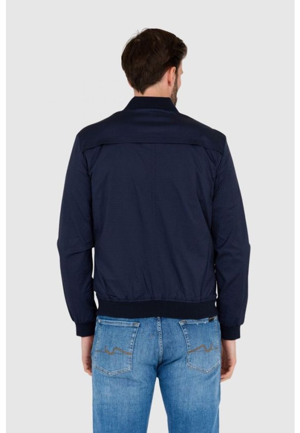 Guess - GUESS Granatowa męska kurtka wiatrówka, Rozmiar XXL. Kolor: niebieski