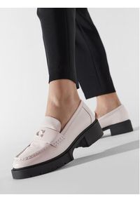 Coach Loafersy Leah CB990 Beżowy. Kolor: beżowy. Materiał: skóra #7